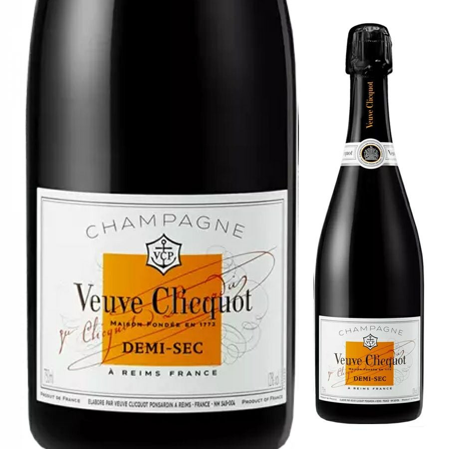ヴーヴ・クリコ ホワイトラベル ドゥミセック 750ml【箱なし・正規品