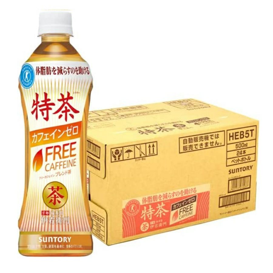 サントリー　特茶カフェインゼロ　ペットボトル　500ml　24本入/ケース