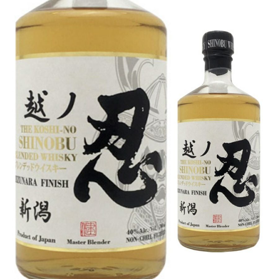 新潟麦酒 忍蒸留所 越ノ忍 ブレンデッドウイスキー 白 700ml | お酒の
