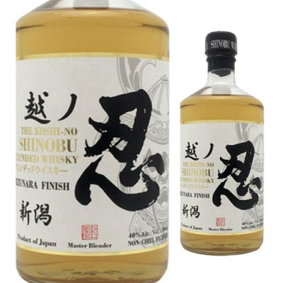 新潟麦酒 忍蒸留所 越ノ忍 ブレンデッドウイスキー 白 700ml | お酒の 