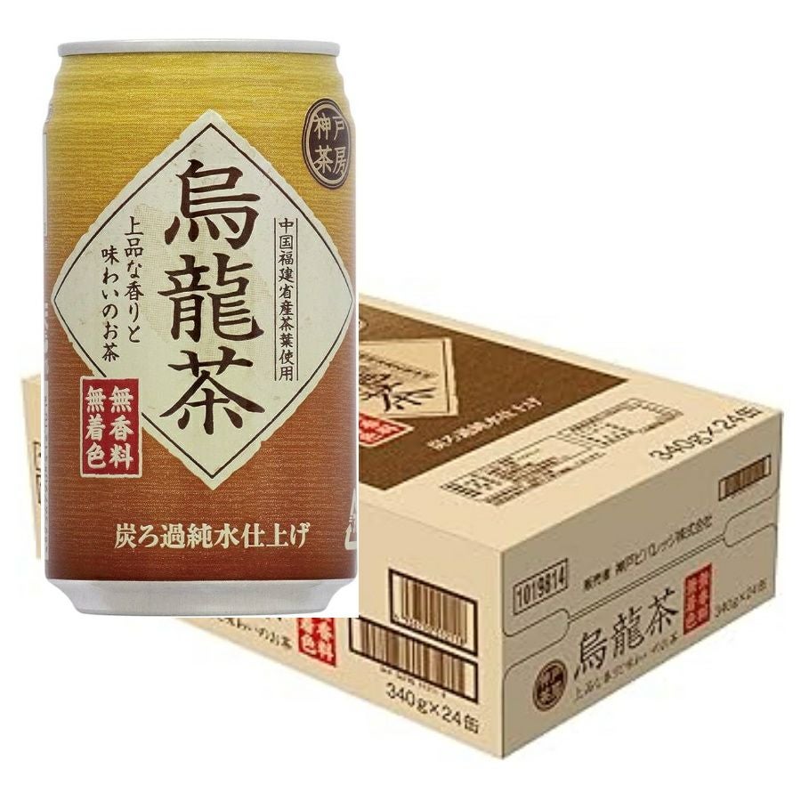 富永貿易 神戸茶房烏龍茶 ウーロン茶 缶 340g 24本/ケース | お酒の