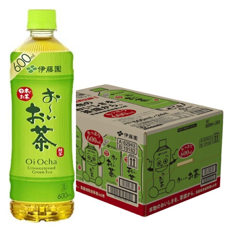 伊藤園 お～いお茶緑茶  ペットボトル 600ml 24本/ケース