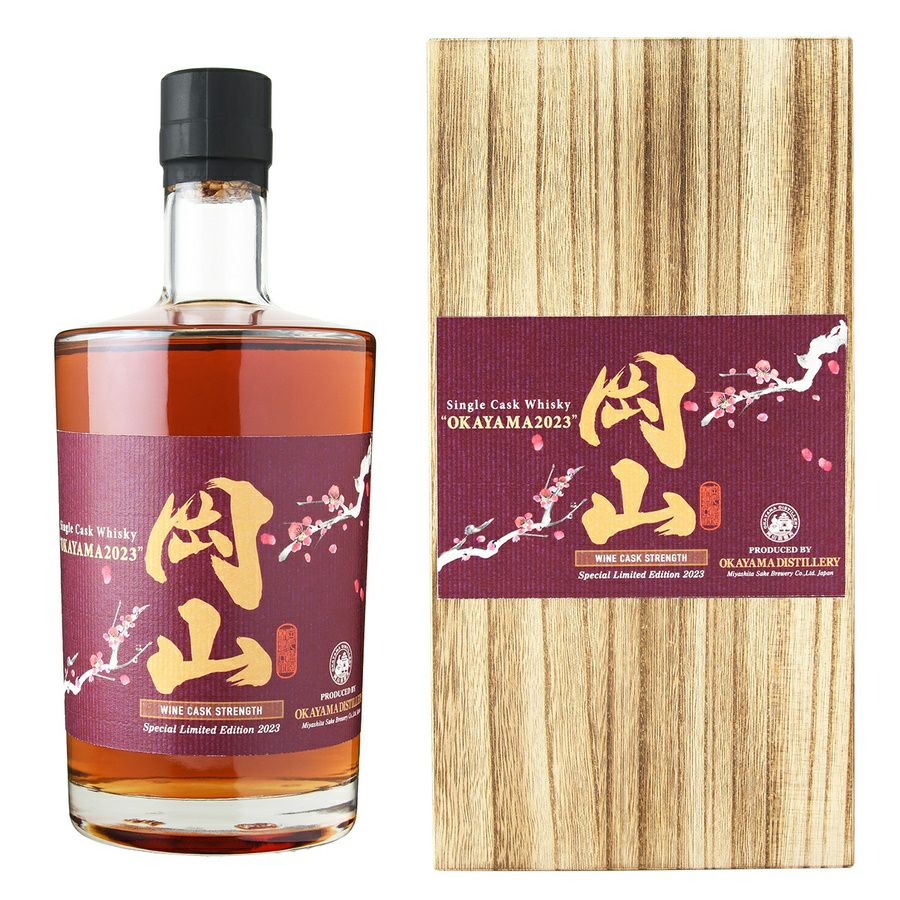 2019 700ml シングルグルカクス　岡山ウイスキー　宮下酒造 シングルカスクウイスキー岡山 2023 MIZUNARA CASK STRENGTH 700ml